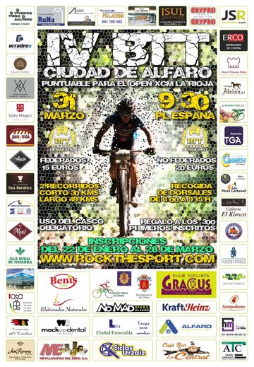 Cartel de la IV BTT Ciudad de Alfaro 2019