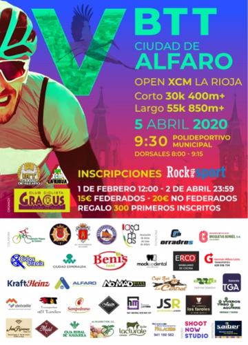 Cartel de la V BTT Ciudad de Alfaro 2020