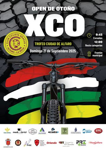 Cartel del Open de Otoño XCO 2025 en Alfaro